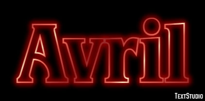 Avril Text Effect