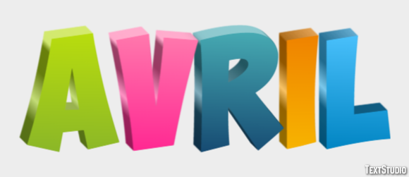 Avril Text Effect