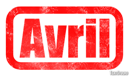 Avril Efekt tekstowy