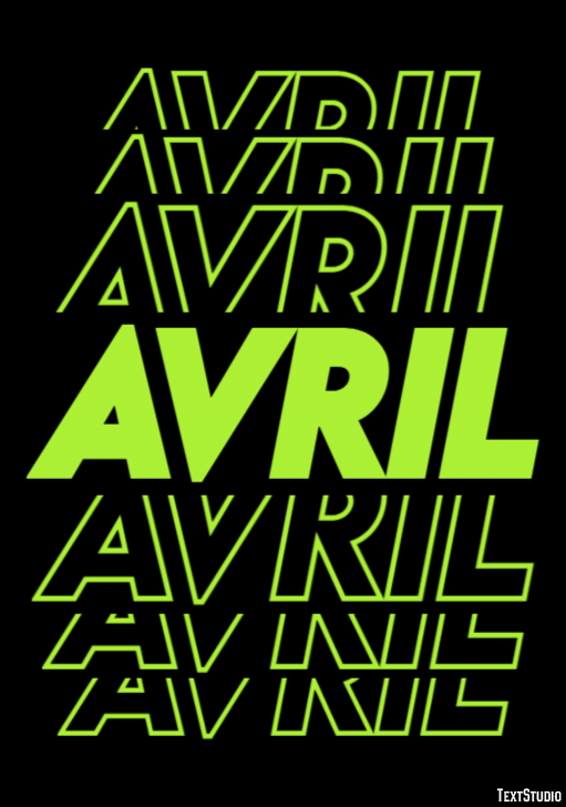 Avril Efekt tekstowy
