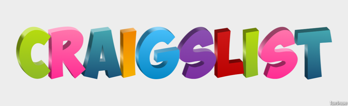 Craigslist Tekst effect