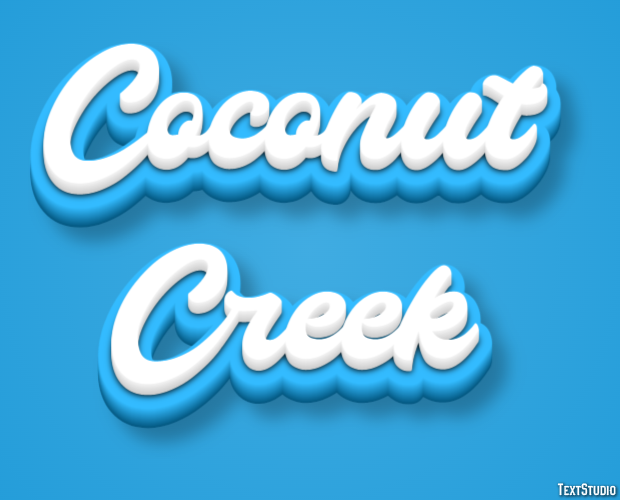 Coconut Creek Efekt tekstowy