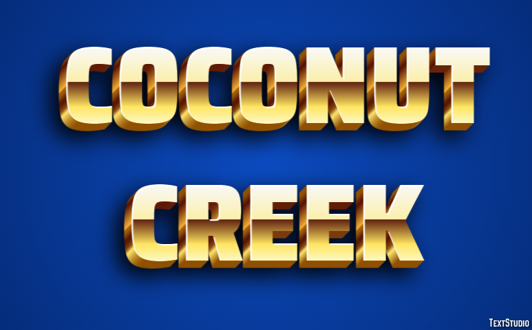 Coconut Creek Effet de Texte