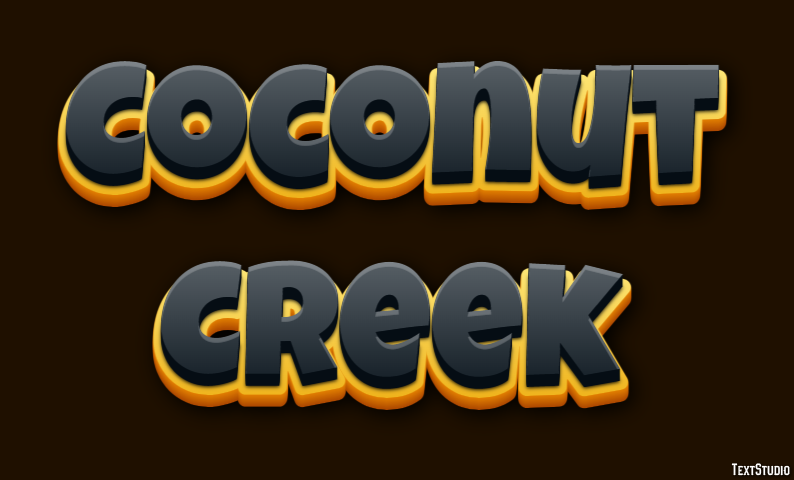 Coconut Creek Effet de Texte
