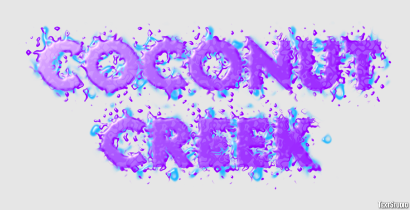 Coconut Creek Tekst Effect
