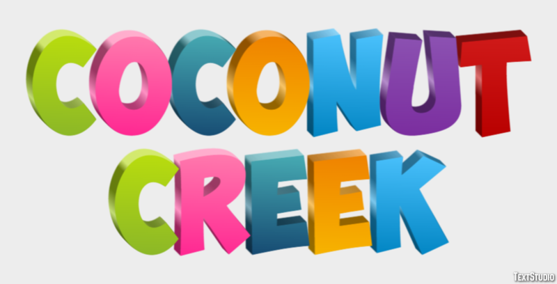 Coconut Creek Efekt tekstowy