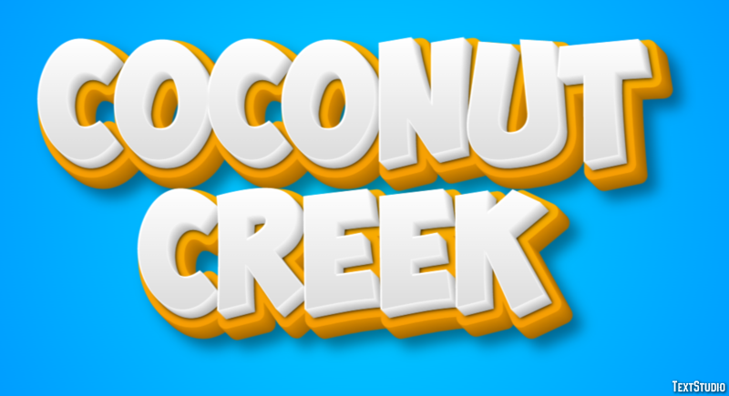 Coconut Creek Efekt tekstowy