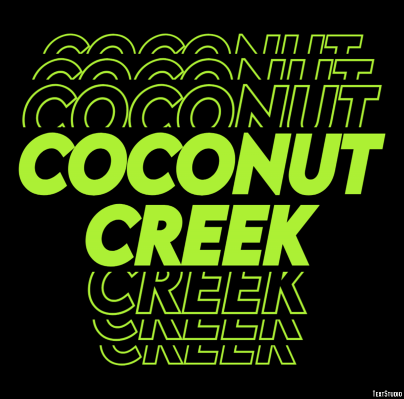 Coconut Creek Tekst Effect