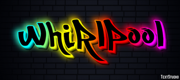 Whirlpool Text effect