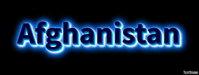 Afghanistan Text Effect