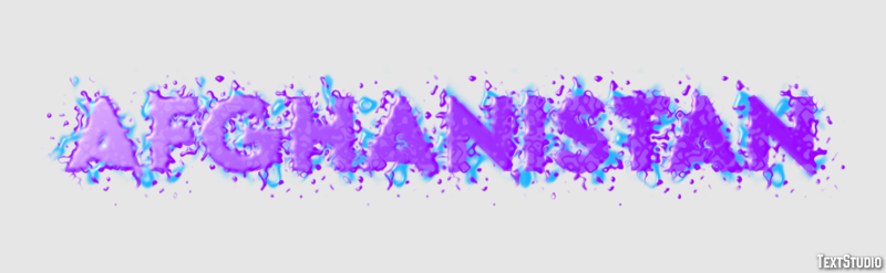 Afghanistan Text effect