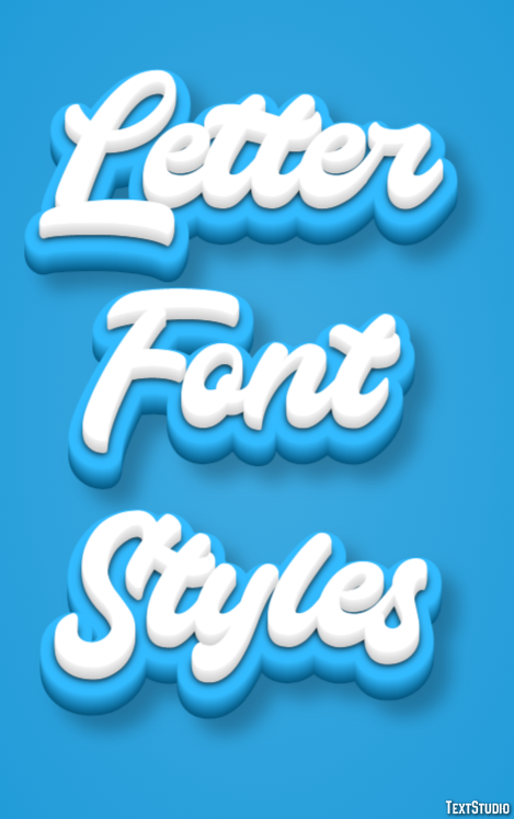 Letter Font Styles Efekt tekstowy