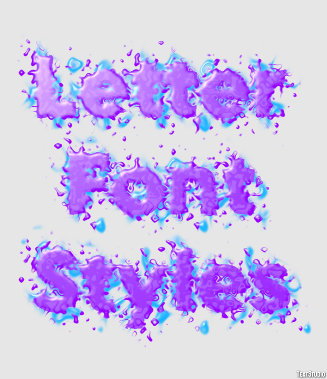Letter Font Styles Efekt tekstowy