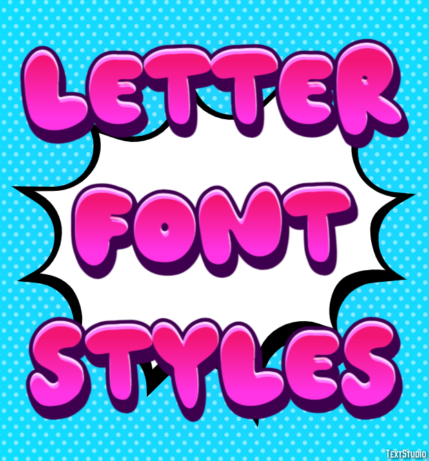 Letter Font Styles テキスト効果