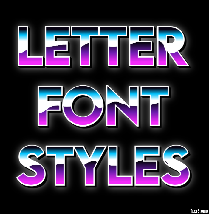 Letter Font Styles テキスト効果