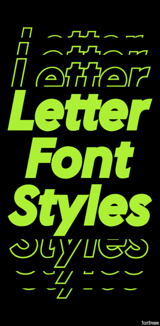 Letter Font Styles テキスト効果