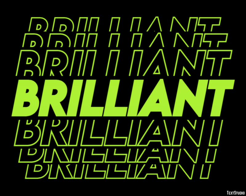 Brilliant Text Effect