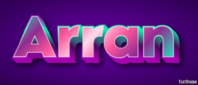 Arran Texteffekt
