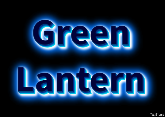 Green Lantern Text Effect