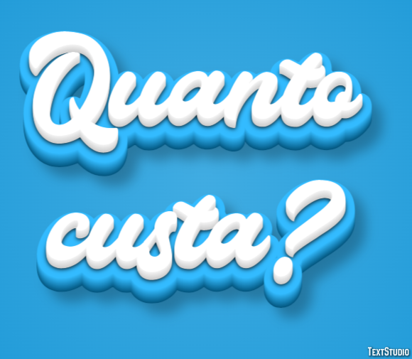 Quanto custa? テキスト効果