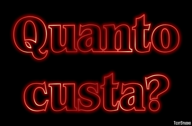 Quanto custa? テキスト効果