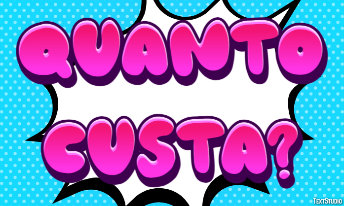 Quanto custa? テキスト効果