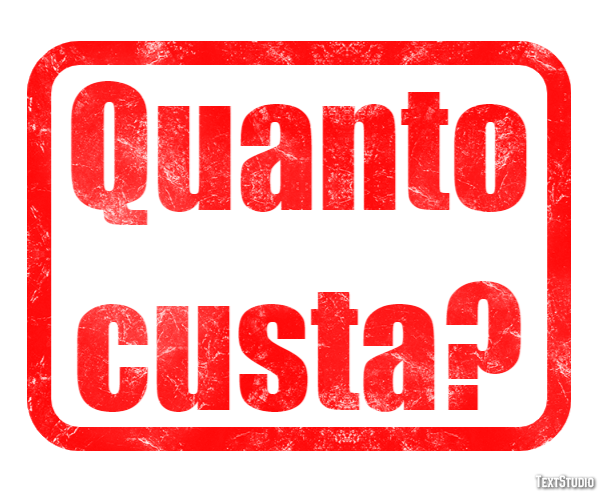 Quanto custa? テキスト効果