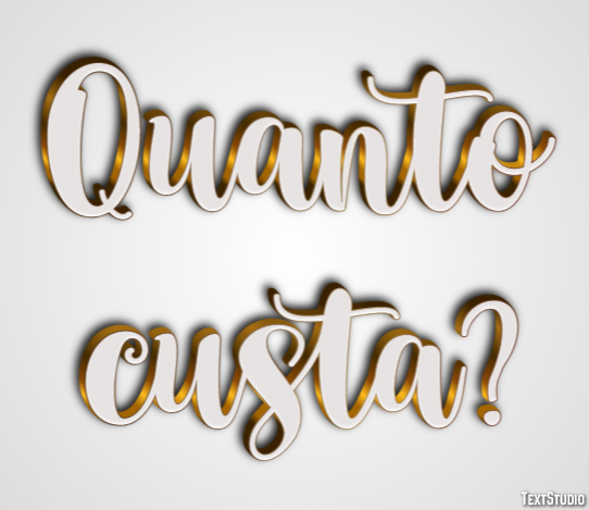 Quanto custa? テキスト効果