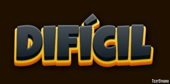 Difícil Text Effect