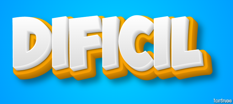 Difícil Text Effect