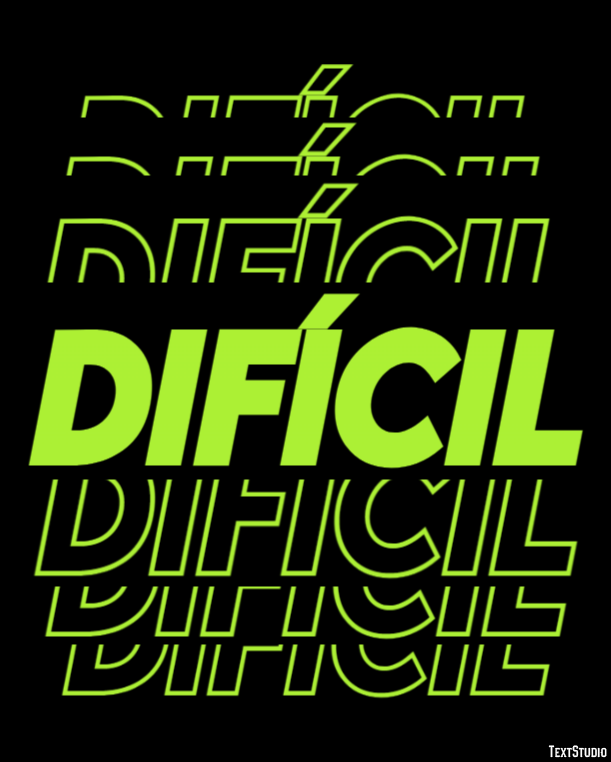 Difícil Effetto testo