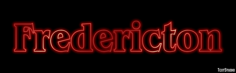 Fredericton Effetto testo