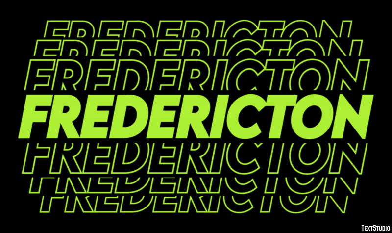 Fredericton Tekst Effect