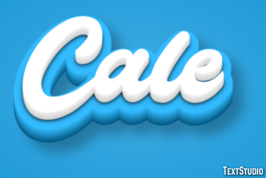 Cale Text effect