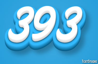 393 Text Effect