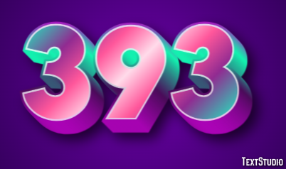 393 Text Effect