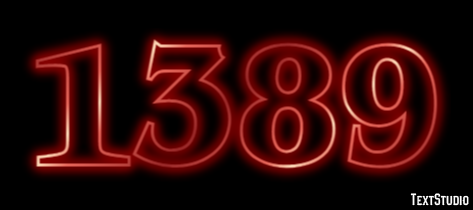 1389 Text effect