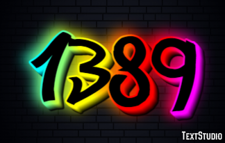 1389 Text effect