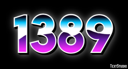 1389 Text effect