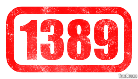 1389 Text effect