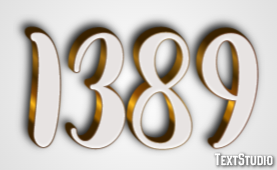 1389 Text effect