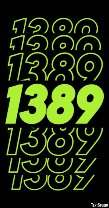 1389 Text effect