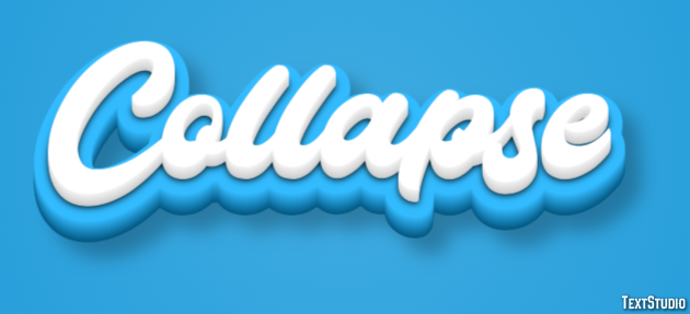 Collapse Efecto de Texto