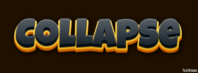 Collapse テキスト効果