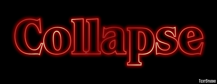 Collapse Efecto de Texto