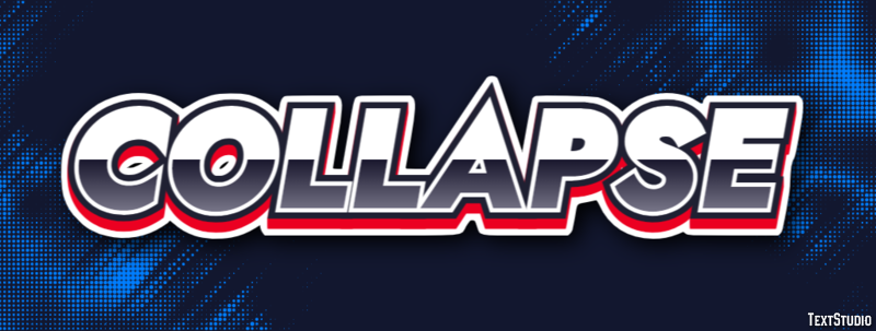 Collapse Efecto de Texto