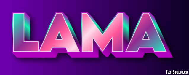 Lama Effetto testo