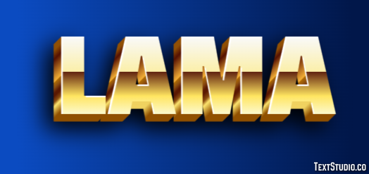 Lama Effetto testo