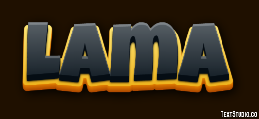 Lama Effetto testo