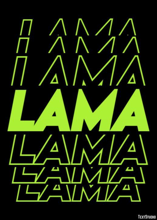 Lama Effet de Texte